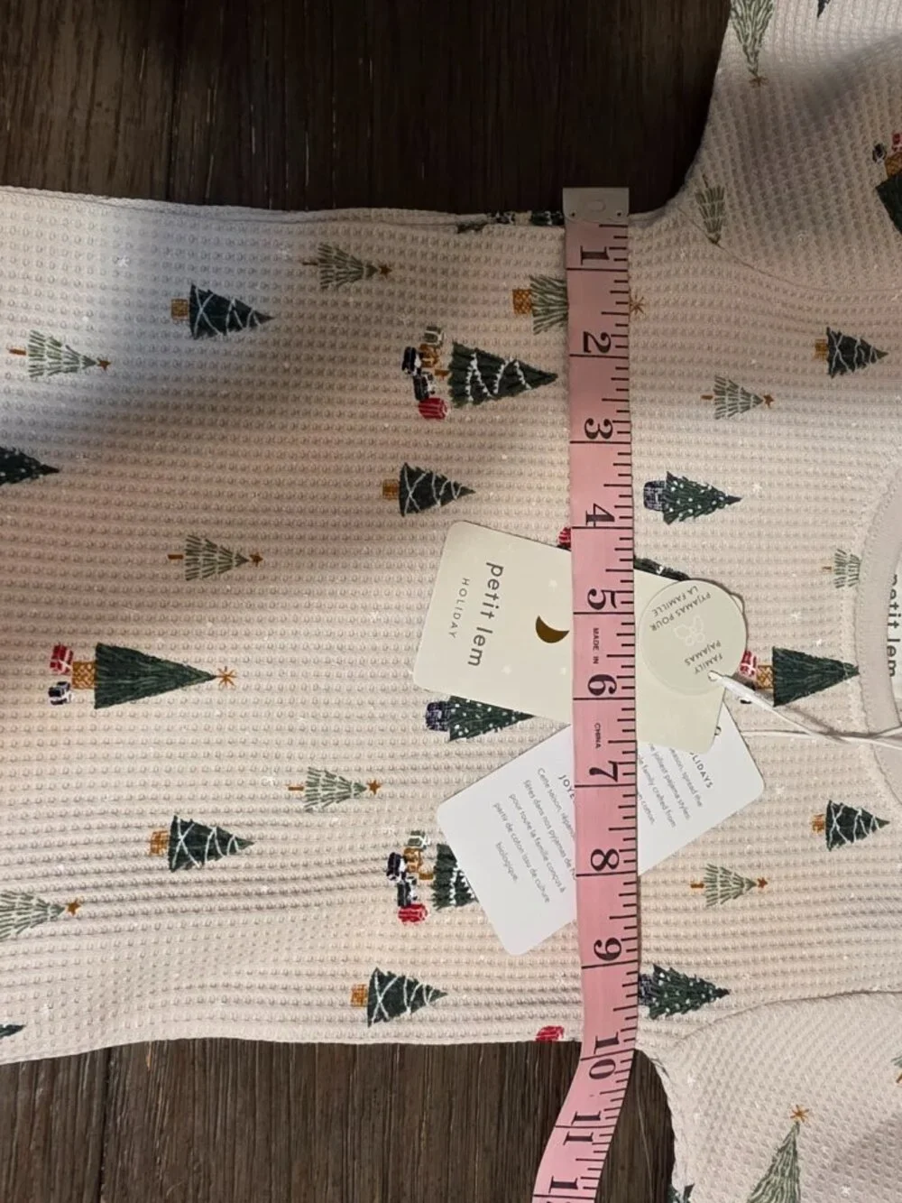 Petit Lem Christmas Tree Pajama Set NWT Unisex Size 3 Holiday PJs